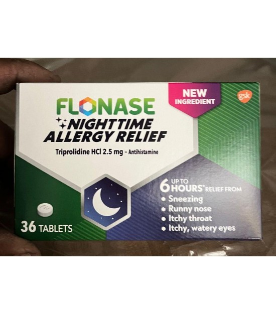 Flonase 36 Count Nighttime Allergy Relief Tablets. 19200Boxes. EXW Los Angeles